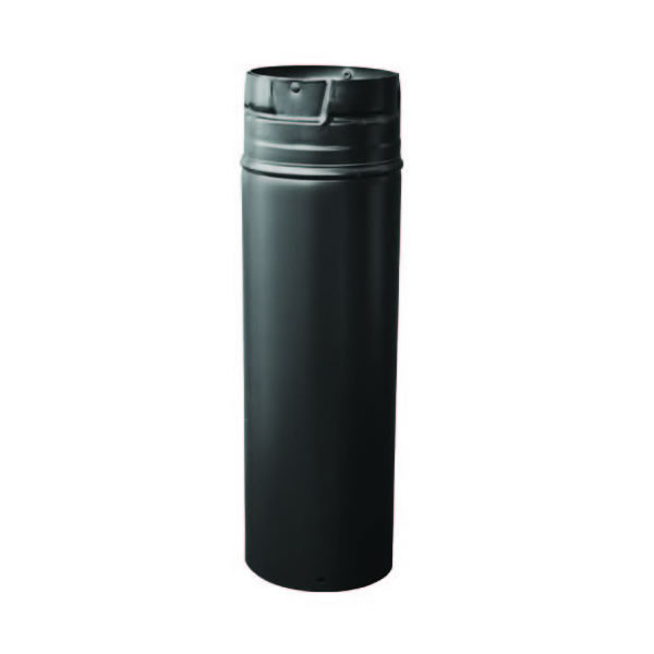 Pellet Vent Pro 3" - 24" Length (Black Outer)